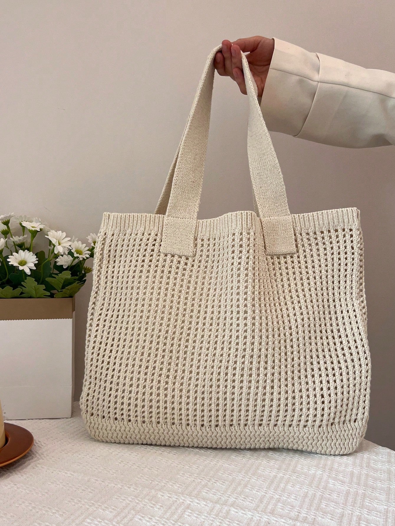 Summer Vacation Beach Bag, Large Capacity Shoulder Bag, Elegant Ladies' Fashion Shoulder Bag,