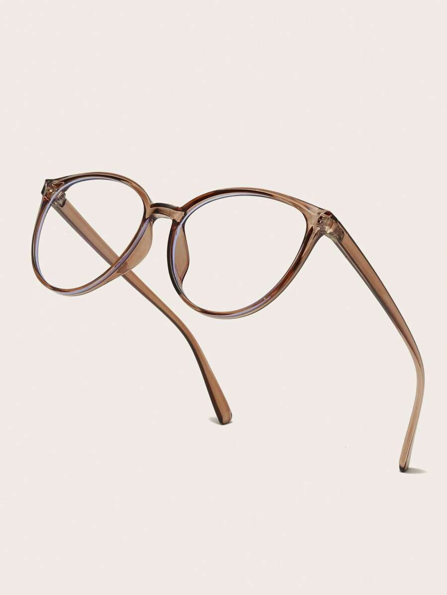 1 Pair Women's Tortoiseshell Clear Lens Glasses, Stylish and Versatile Eyewear for Daily Use, Trendy Fashion Accessory for Casual Outfits, Office Looks, and Everyday Wear, Lightweight and Comfortable Fit