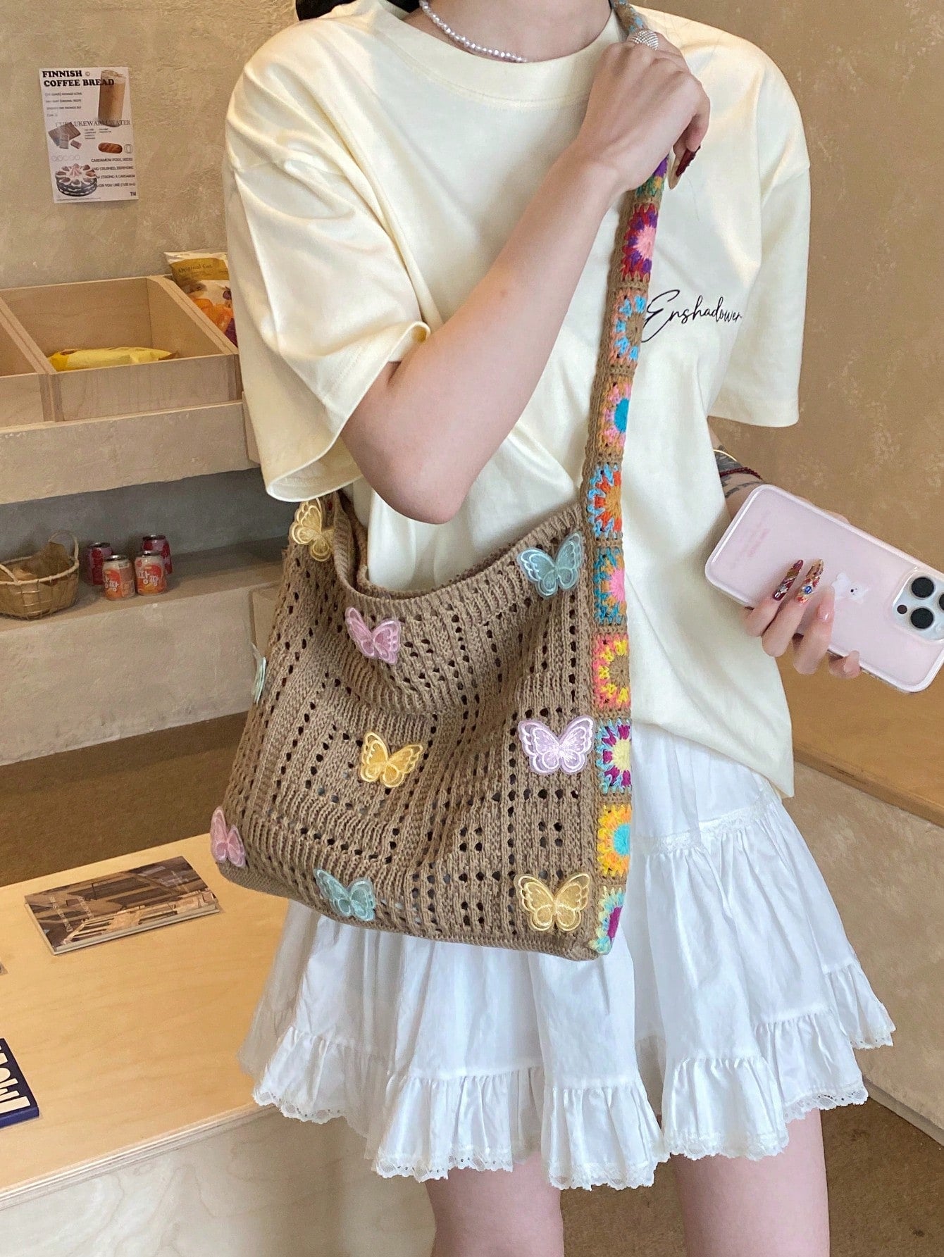 Summer New Casual Straw Tote Bag, Women Large Capacity Shoulder Shopping Handbag , Summer , Beach