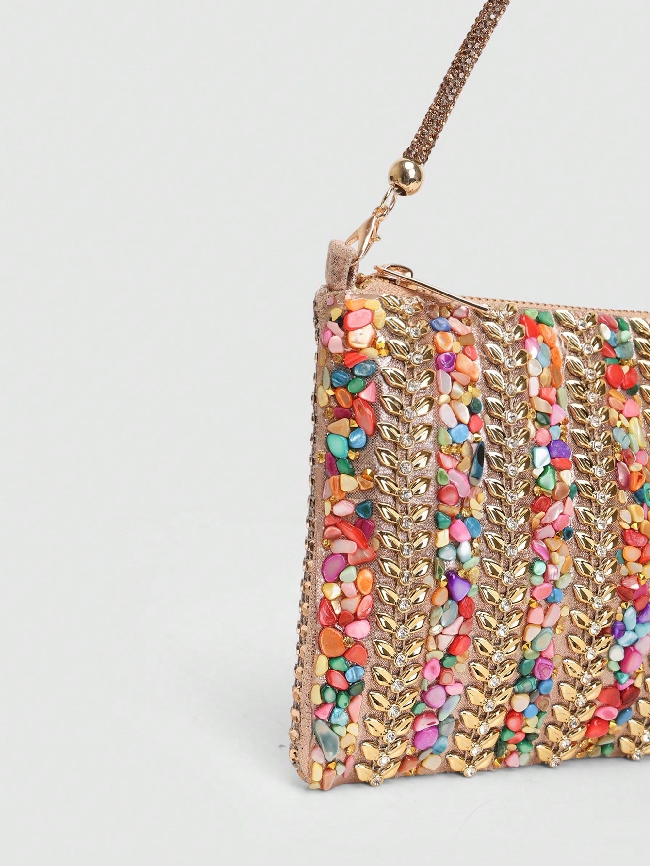 2026 New Rhinestone Decorated Evening Bag, Colorful Banquet Bag, Elegant Party Event Handbag, European And American Style Refined Clutch, Dress Bag And Fashionable Wallet