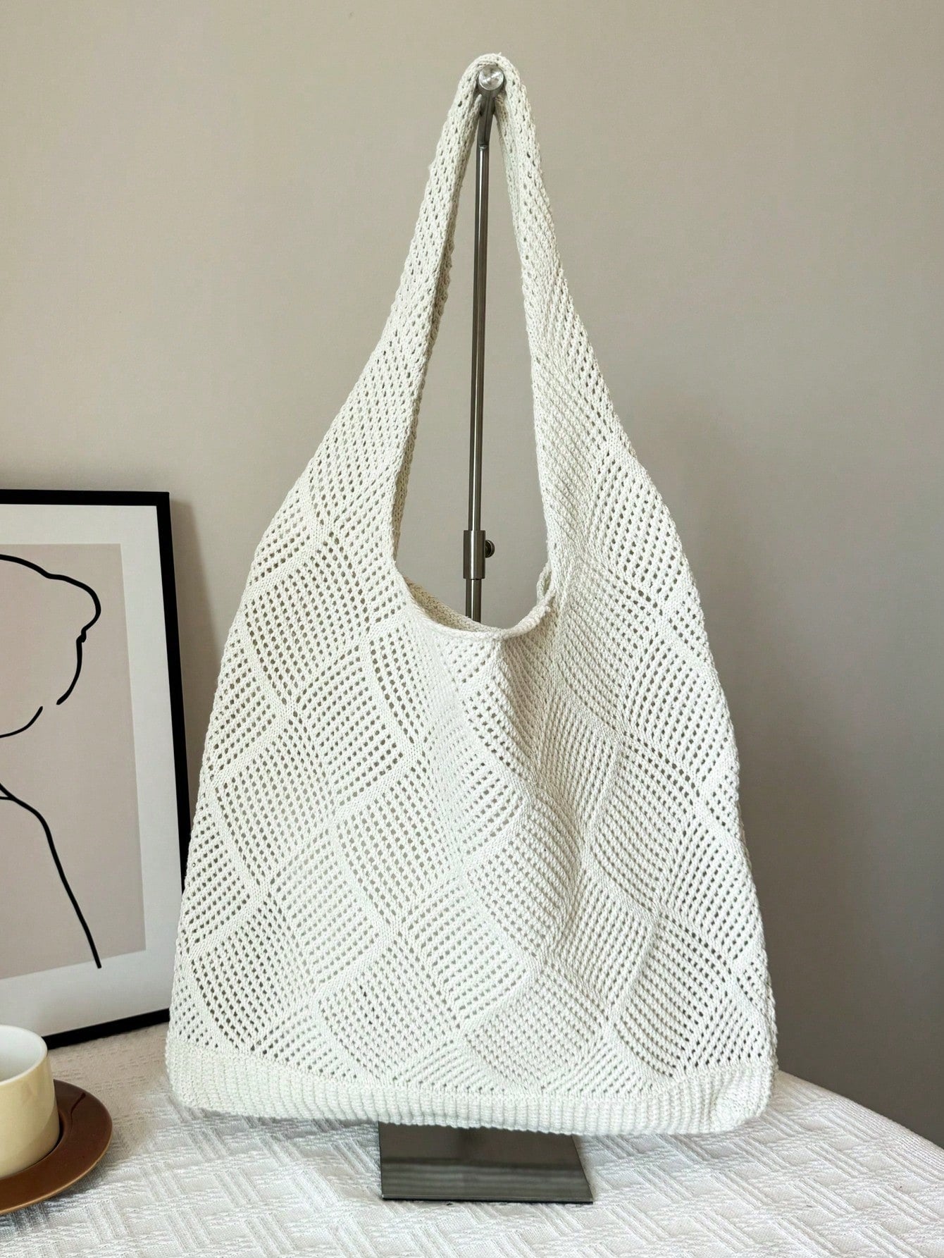 Summer Vacation Beach Bag, Large Capacity Tote Bag, Fashionable & Elegant Women's Shoulder Bag