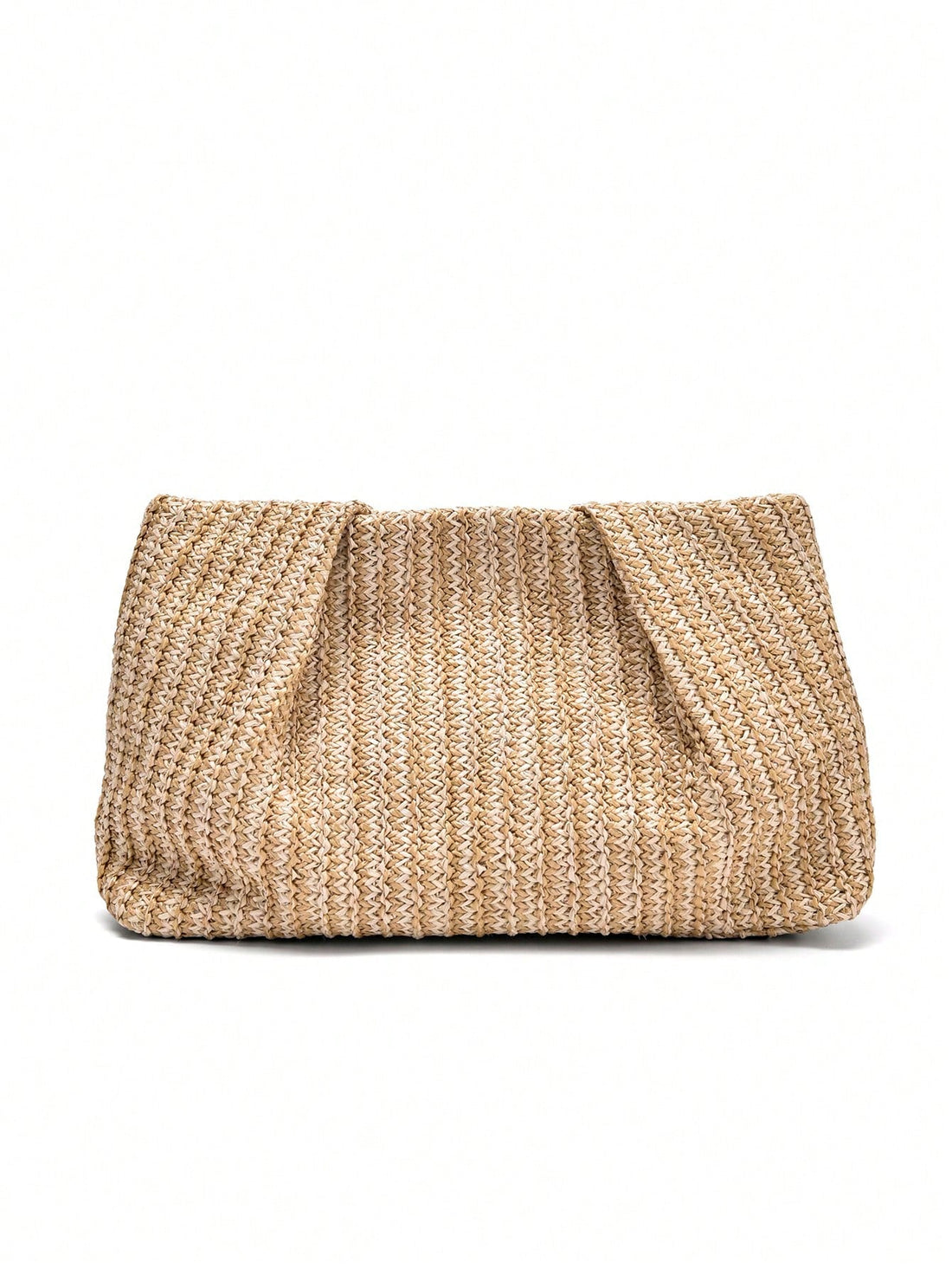 1pc Rainbow Color Woven Clutch Bag, Minimalist & Fashionable, Suitable For Casual/Daily Use, Woven Bag