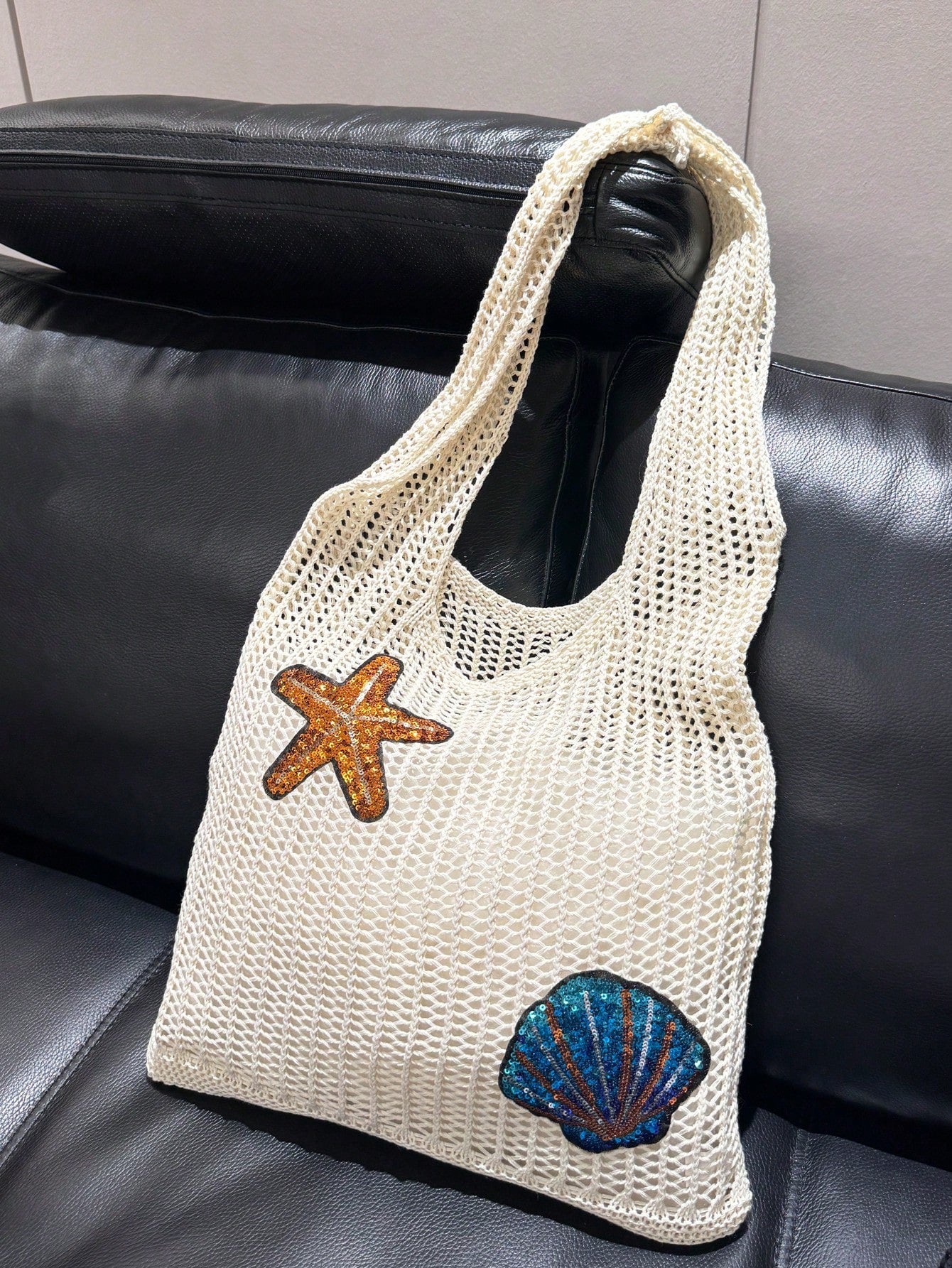 Summer Vacation Beach Bag, Large Capacity Tote Bag, Fashionable & Elegant Women's Shoulder Bag