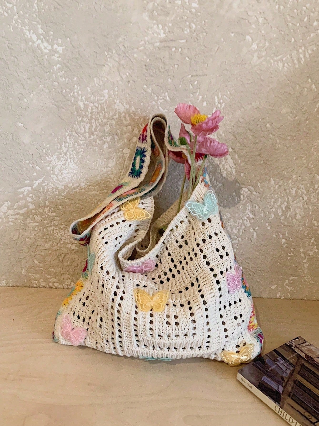 Summer New Casual Straw Tote Bag, Women Large Capacity Shoulder Shopping Handbag , Summer , Beach