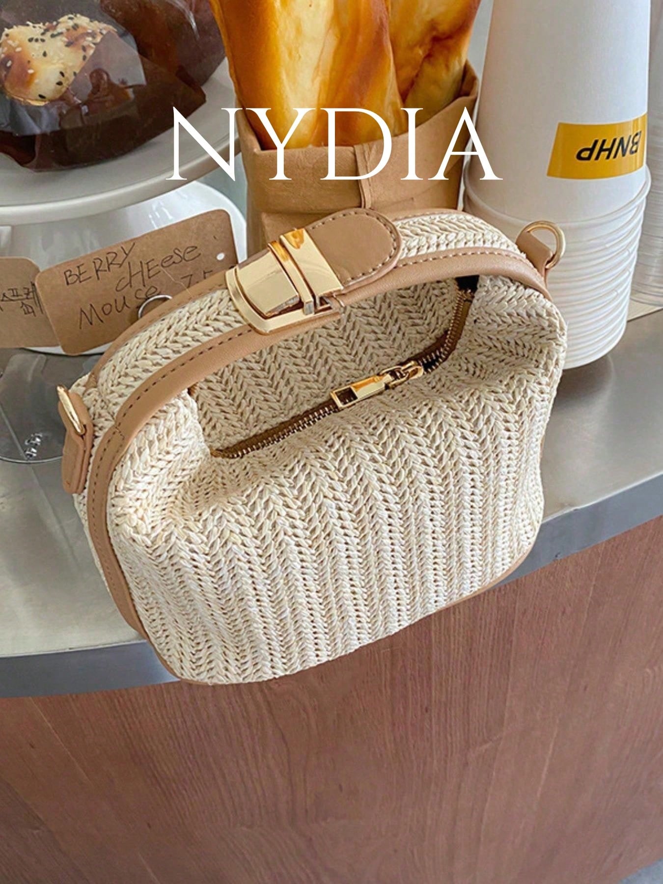 Summer Straw Woven Handbag, Casual Women's Tote Bag, Shoulder Crossbody Bag, Perfect For Beach Accessories, Fashionable Summer Vacation Bag, Women's Beach Essential, Holiday, Woven Bag, Straw Bag