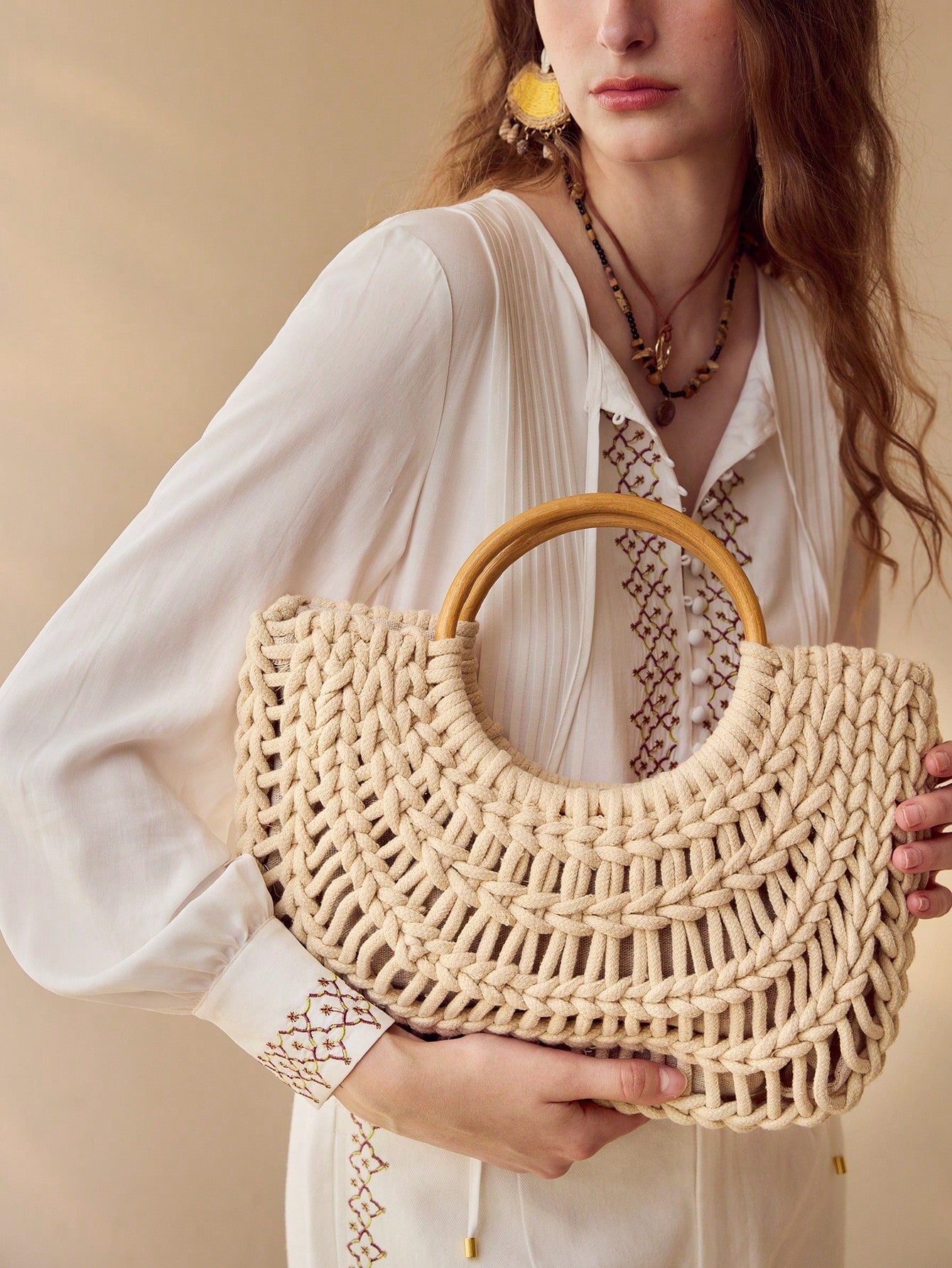 MOTF PREMIUM FASHION VACATION WOVEN TOTE BAG