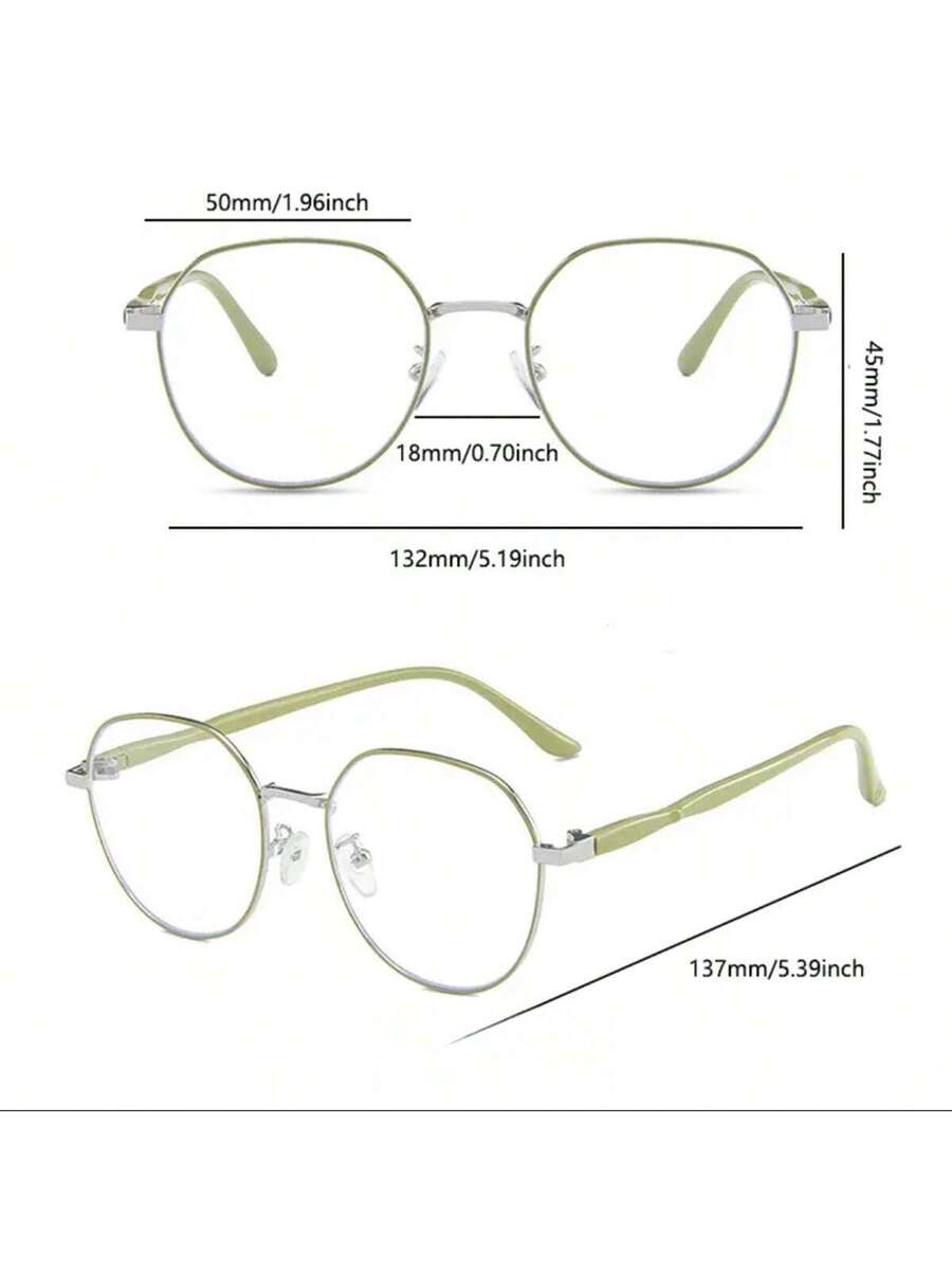 1 Pair Women's Blue Light Blocking Clear Lens Glasses, Anti-Visual Fatigue Eyewear for Computer, TV, Gaming & Smartphone Use, Fashion All-Match Eye Care Accessory, Lightweight Comfortable Frame for Daily Wear