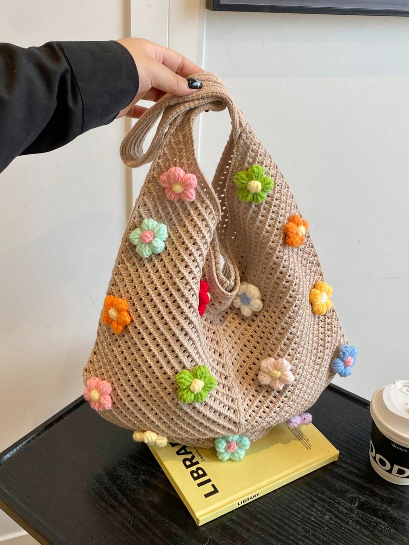 Summer New Casual Straw Tote Bag, Women Large Capacity Shoulder Shopping Handbag , Summer , Beach