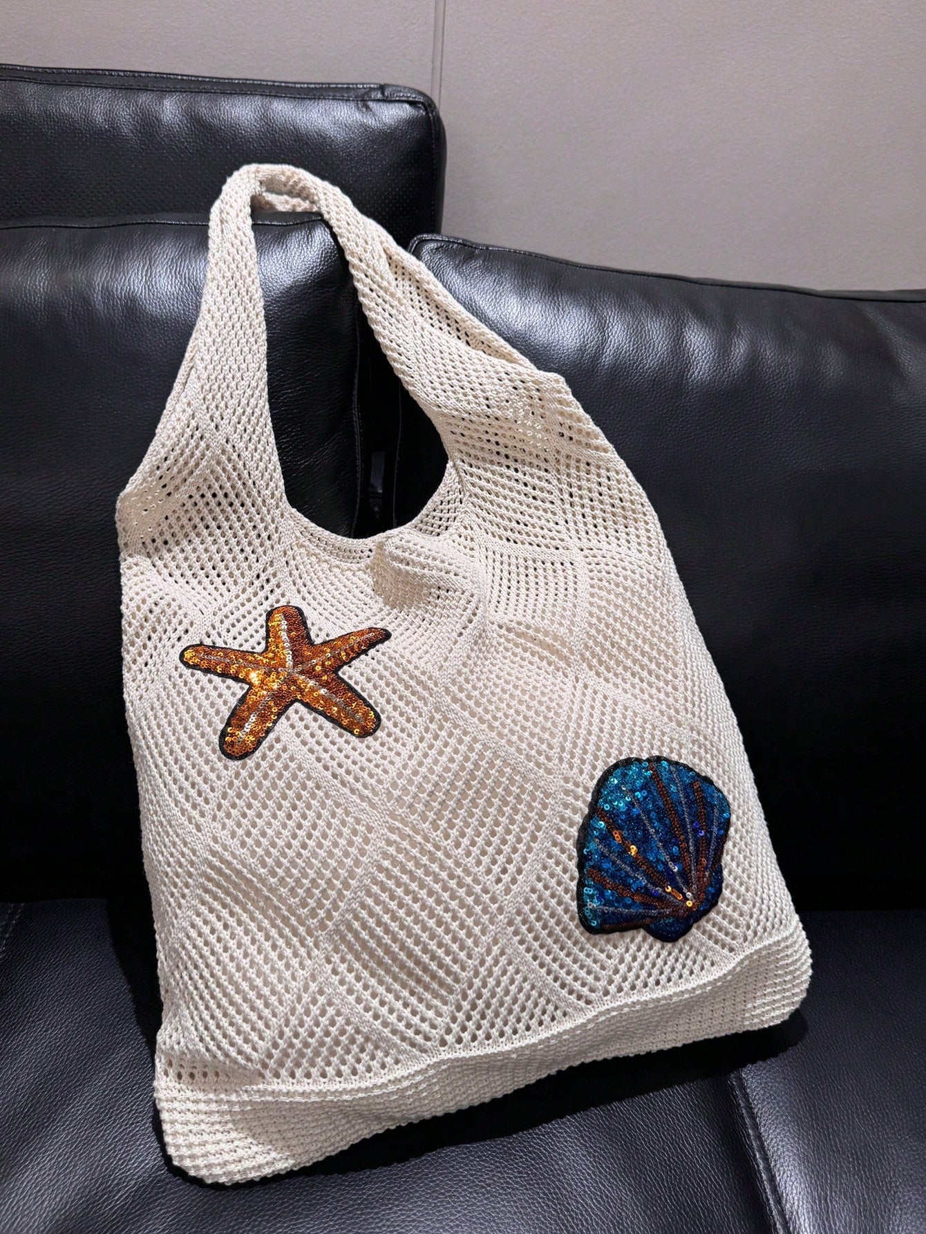 Summer Vacation Beach Bag, Large Capacity Tote Bag, Fashionable & Elegant Women's Shoulder Bag