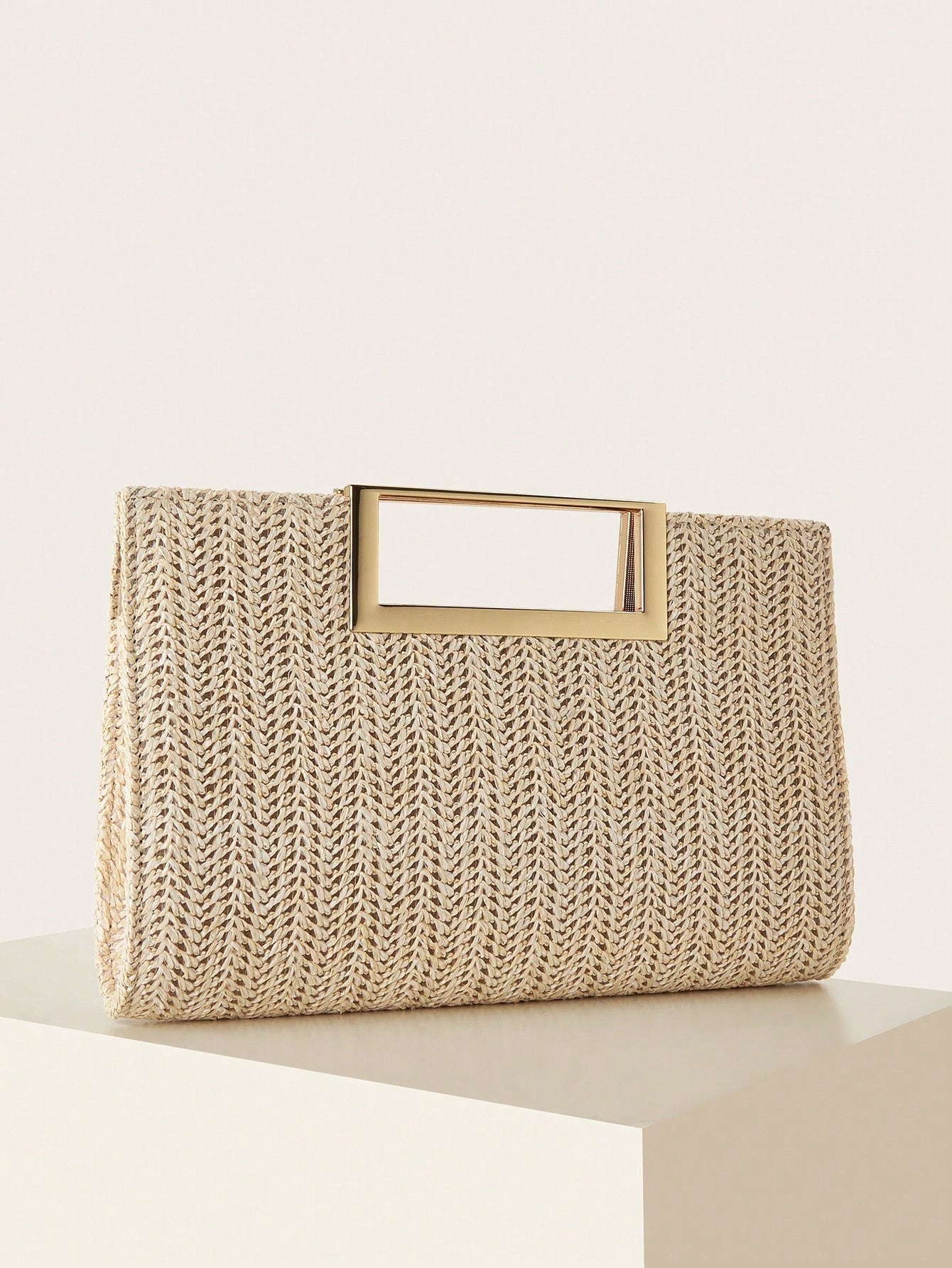 AIBBYDAR Women's Evening Bag, Apricot Colored Fashionable Solid Velvet Handbag, Suitable For Evening Gowns
