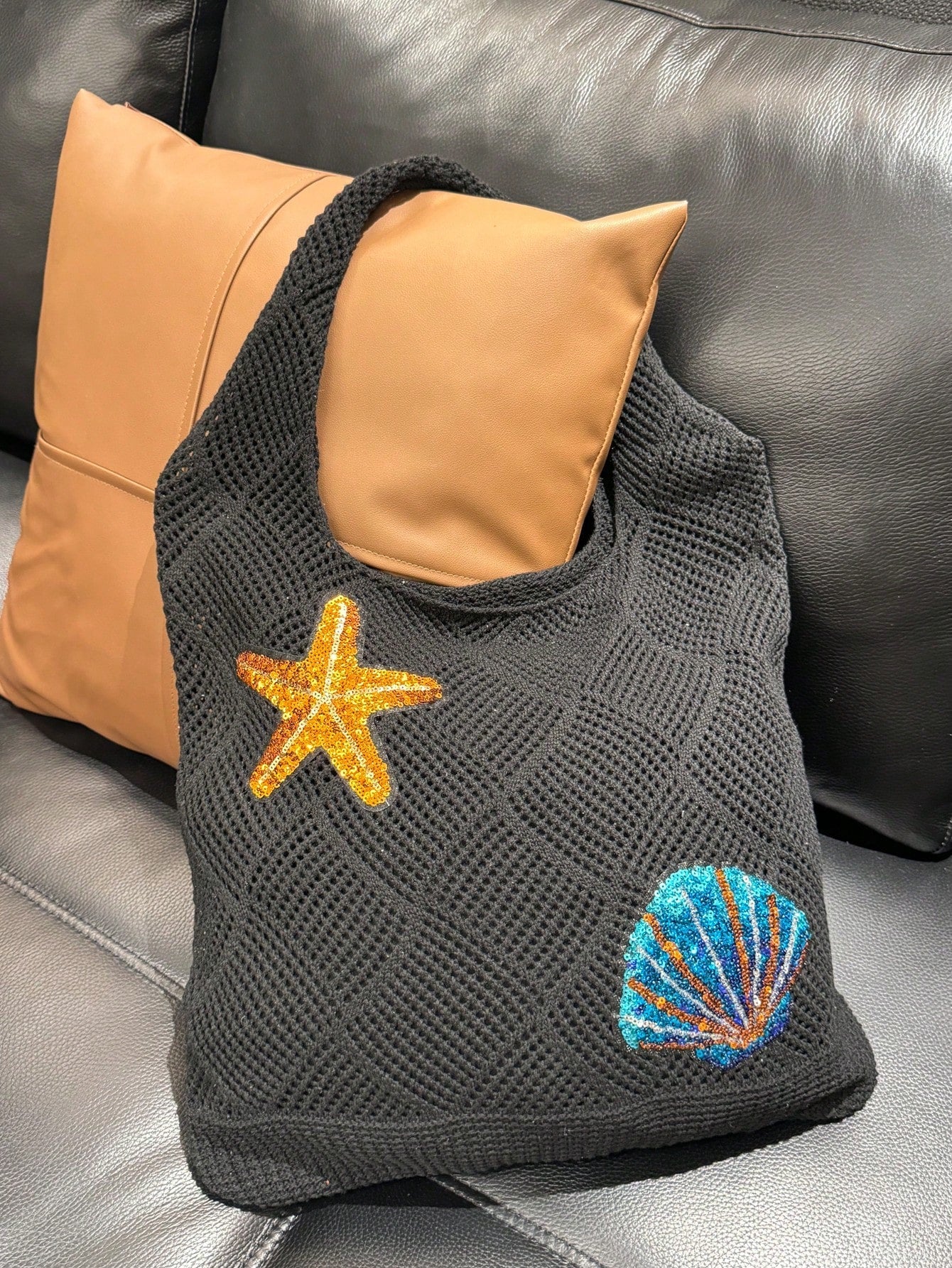 Summer Vacation Beach Bag, Large Capacity Tote Bag, Fashionable & Elegant Women's Shoulder Bag