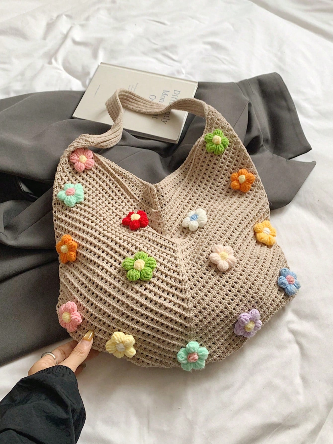 Summer New Casual Straw Tote Bag, Women Large Capacity Shoulder Shopping Handbag , Summer , Beach
