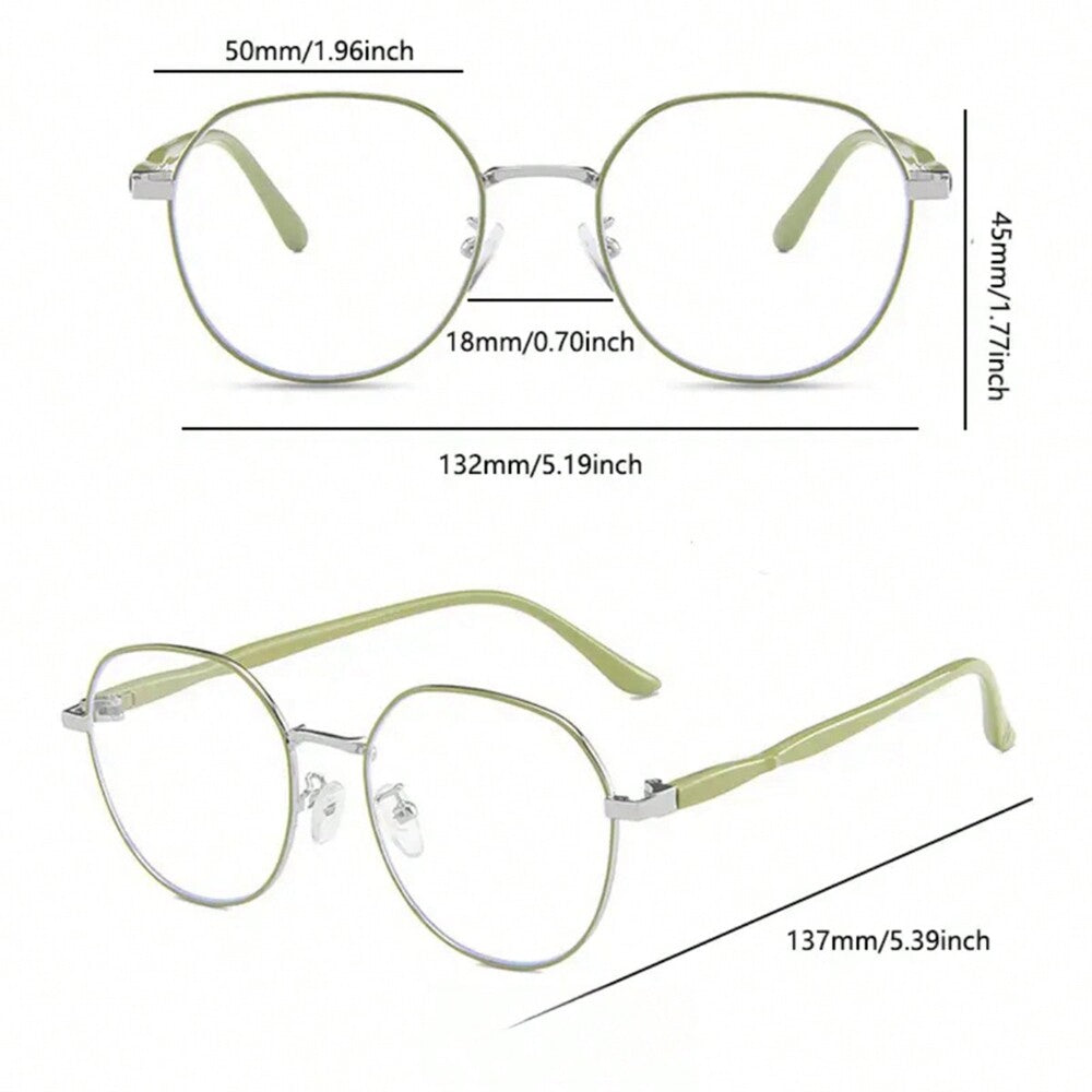 1 Pair Women's Blue Light Blocking Clear Lens Glasses, Anti-Visual Fatigue Eyewear for Computer, TV, Gaming & Smartphone Use, Fashion All-Match Eye Care Accessory, Lightweight Comfortable Frame for Daily Wear