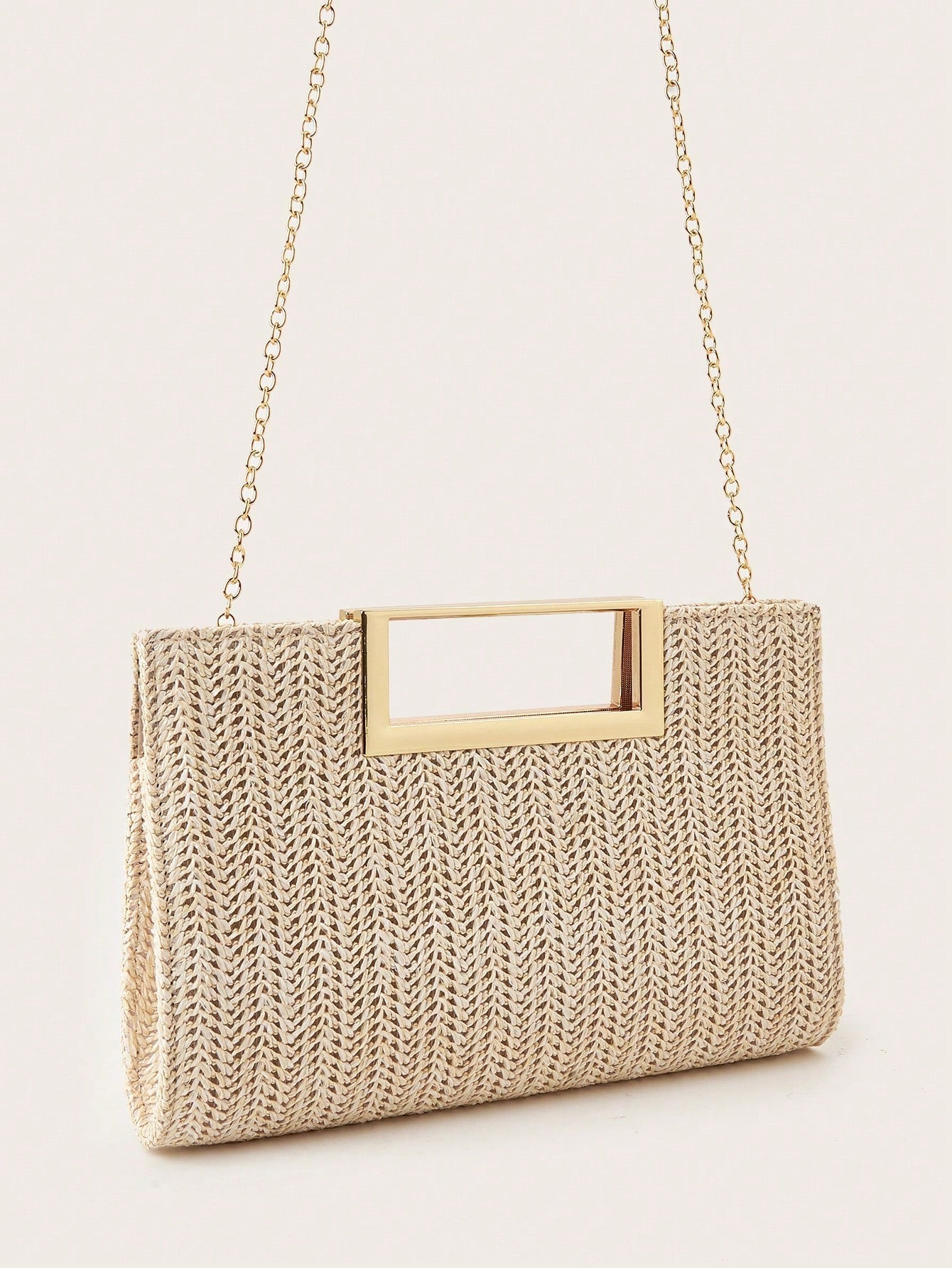 AIBBYDAR Women's Evening Bag, Apricot Colored Fashionable Solid Velvet Handbag, Suitable For Evening Gowns