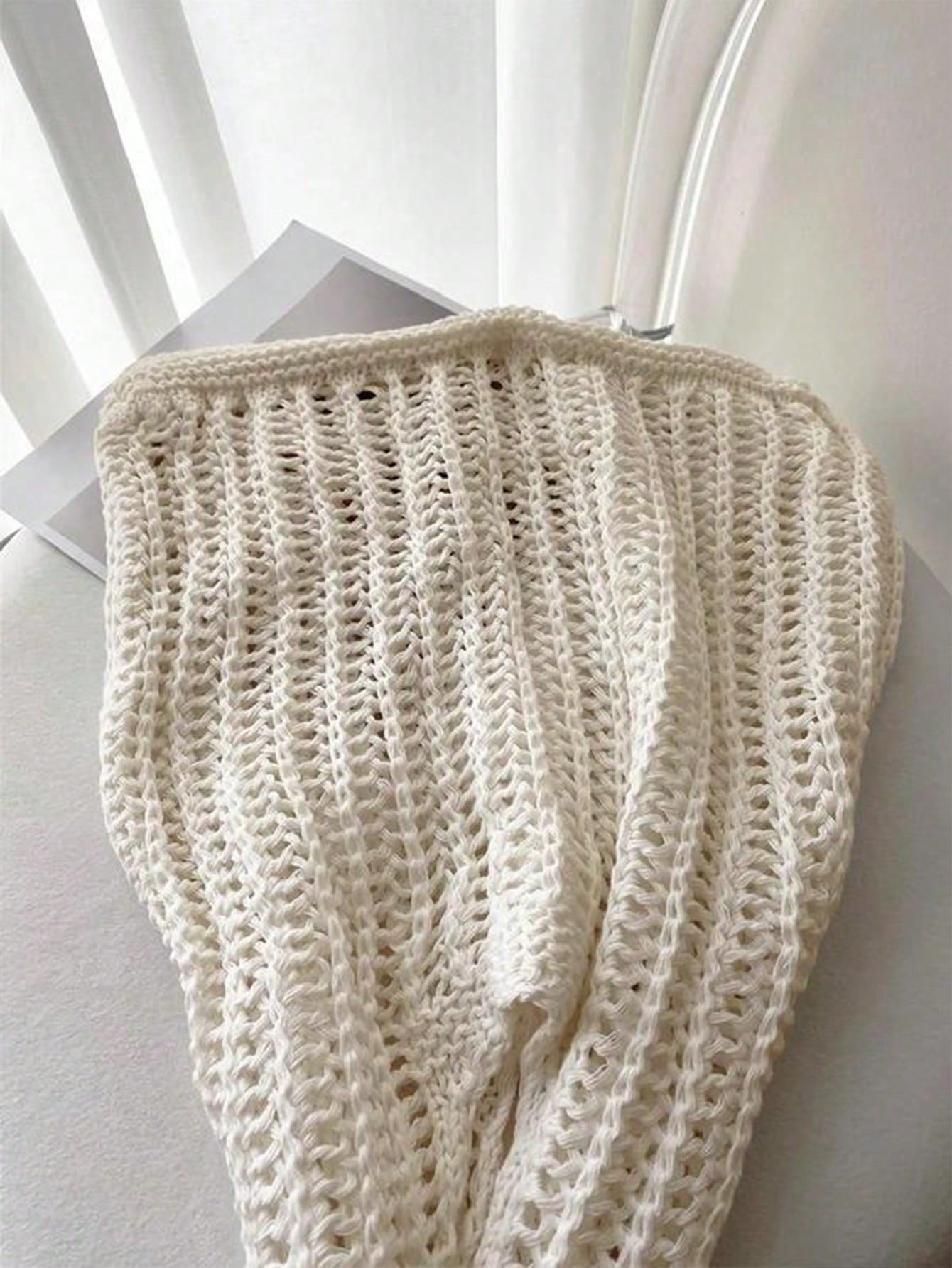Large Capacity Crochet Shoulder Tote Bag - Lightweight, Multifunctional Knitted Handbag, Beige, Pink, Brown, Black, Suitable For Travel, Beach, Vacation And Daily Use, Large Tote Bag , Beach Bag , Crochet, Holiday, Yellow