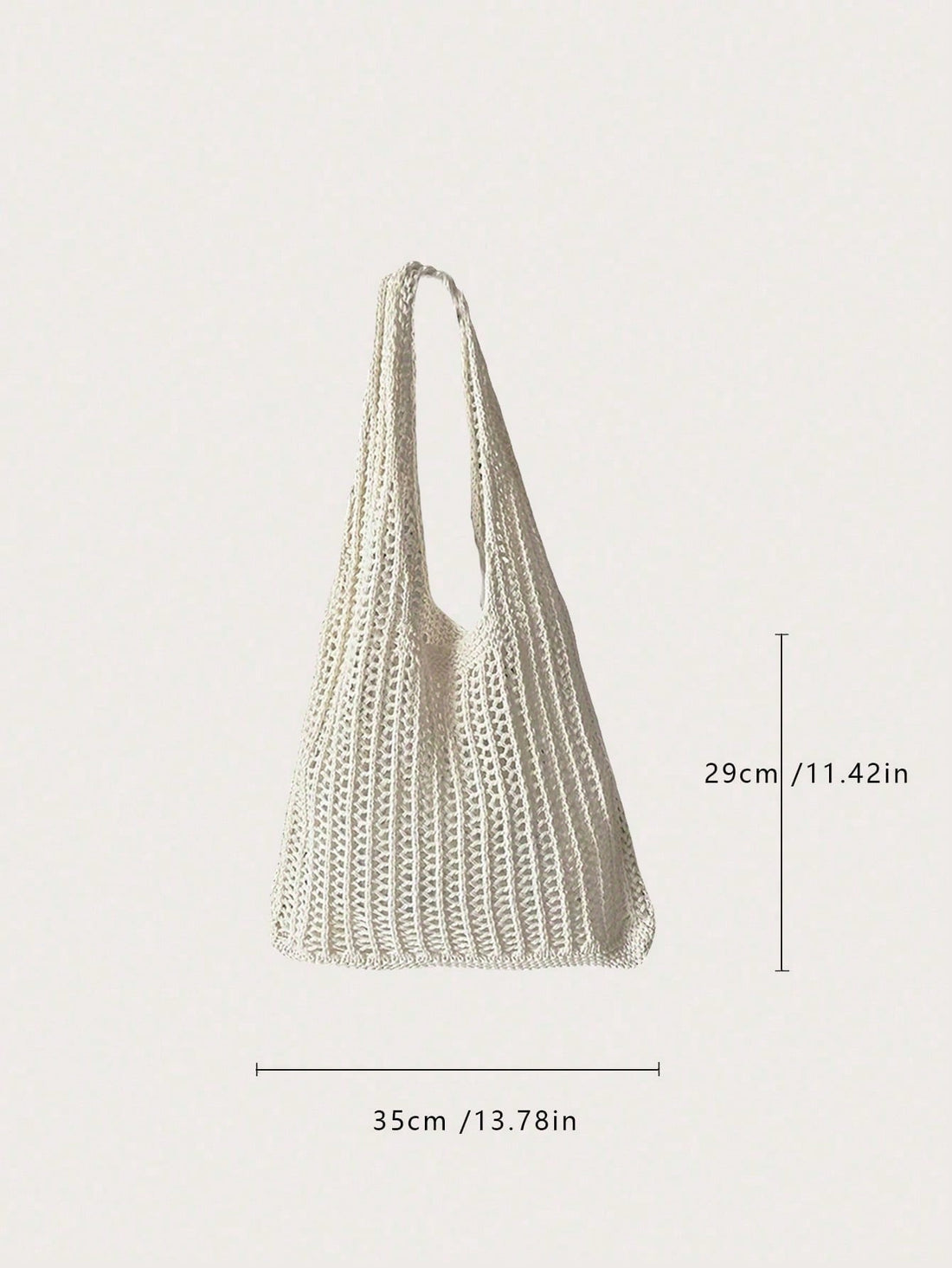 Large Capacity Crochet Shoulder Tote Bag - Lightweight, Multifunctional Knitted Handbag, Beige, Pink, Brown, Black, Suitable For Travel, Beach, Vacation And Daily Use, Large Tote Bag , Beach Bag , Crochet, Holiday, Yellow