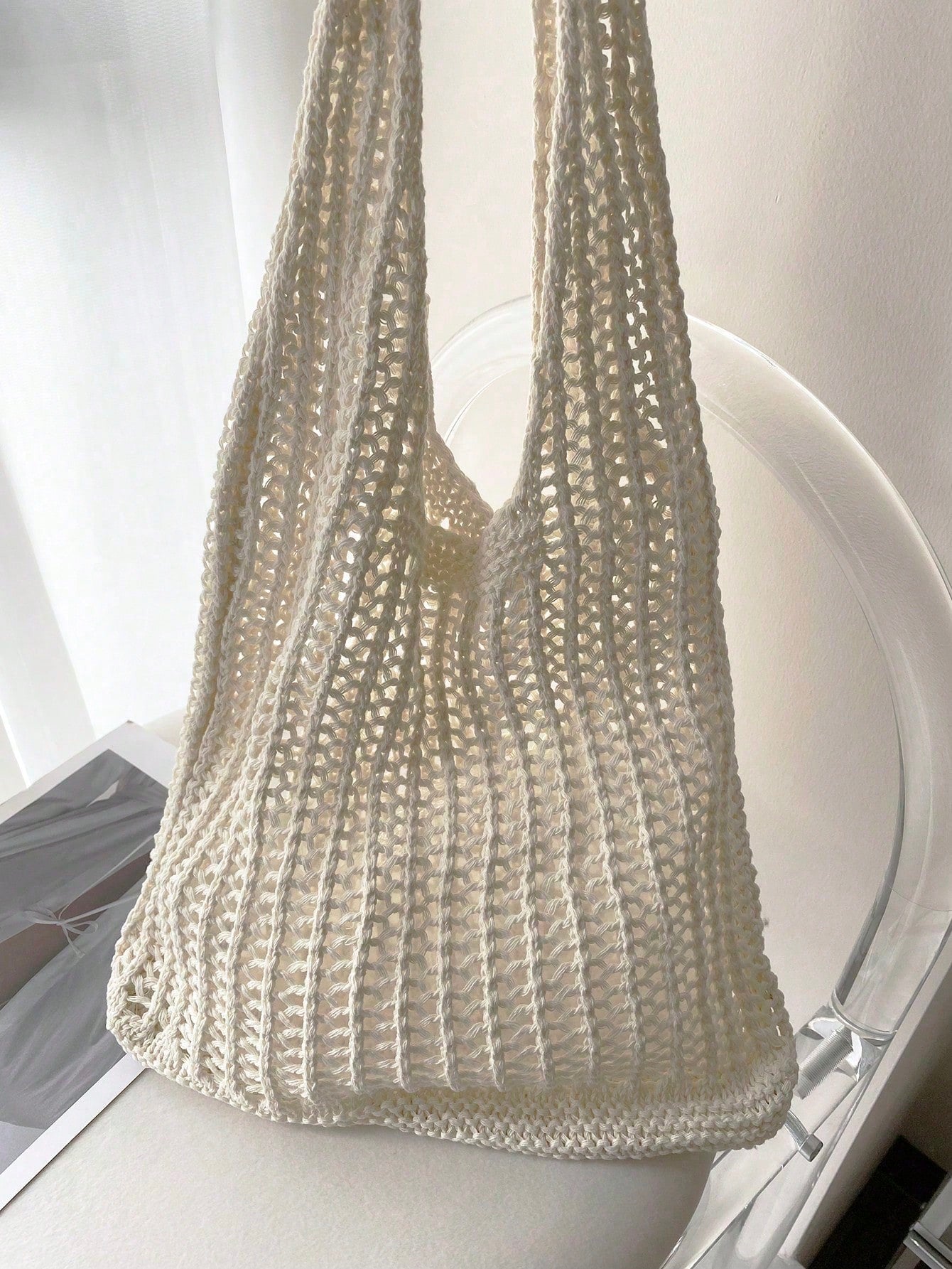 Summer Vacation Beach Bag, Large Capacity Tote Bag, Fashionable & Elegant Women's Shoulder Bag