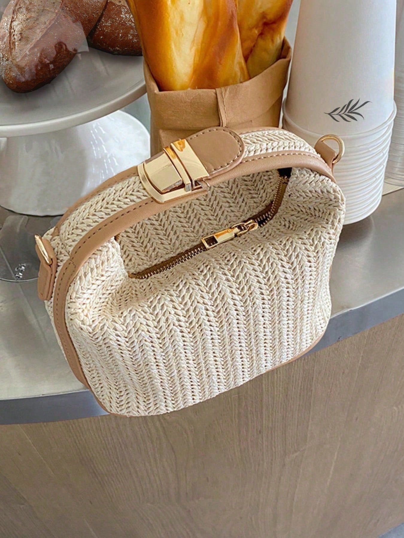 Summer Straw Woven Handbag, Casual Women's Tote Bag, Shoulder Crossbody Bag, Perfect For Beach Accessories, Fashionable Summer Vacation Bag, Women's Beach Essential, Holiday, Woven Bag, Straw Bag