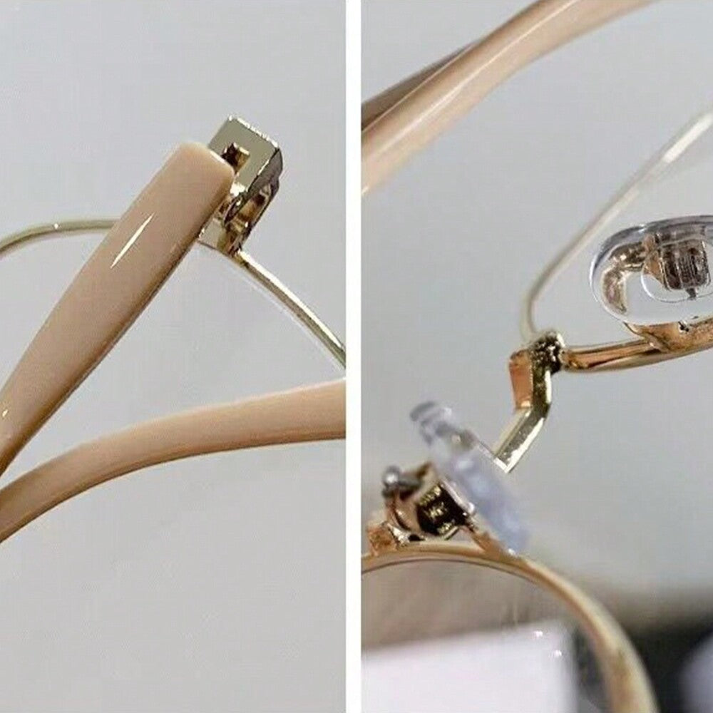 1 Pair Women's Blue Light Blocking Clear Lens Glasses, Anti-Visual Fatigue Eyewear for Computer, TV, Gaming & Smartphone Use, Fashion All-Match Eye Care Accessory, Lightweight Comfortable Frame for Daily Wear