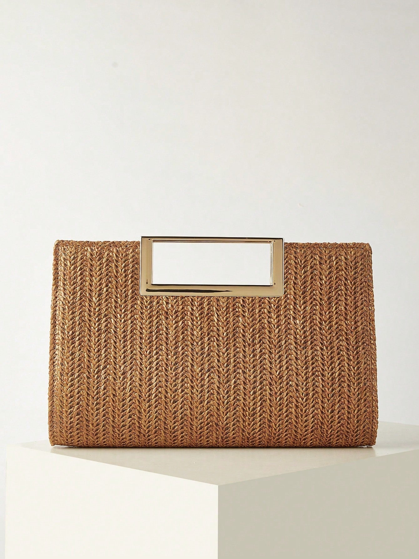 AIBBYDAR Women's Evening Bag, Apricot Colored Fashionable Solid Velvet Handbag, Suitable For Evening Gowns
