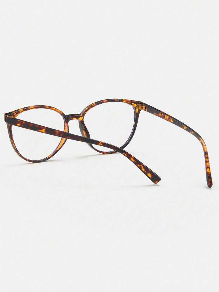 1 Pair Women's Tortoiseshell Clear Lens Glasses, Stylish and Versatile Eyewear for Daily Use, Trendy Fashion Accessory for Casual Outfits, Office Looks, and Everyday Wear, Lightweight and Comfortable Fit