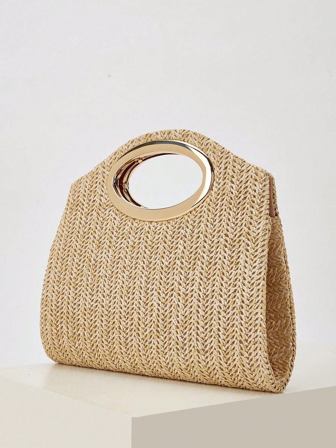 AIBBYDAR Women's Evening Bag, Apricot Colored Fashionable Solid Velvet Handbag, Suitable For Evening Gowns