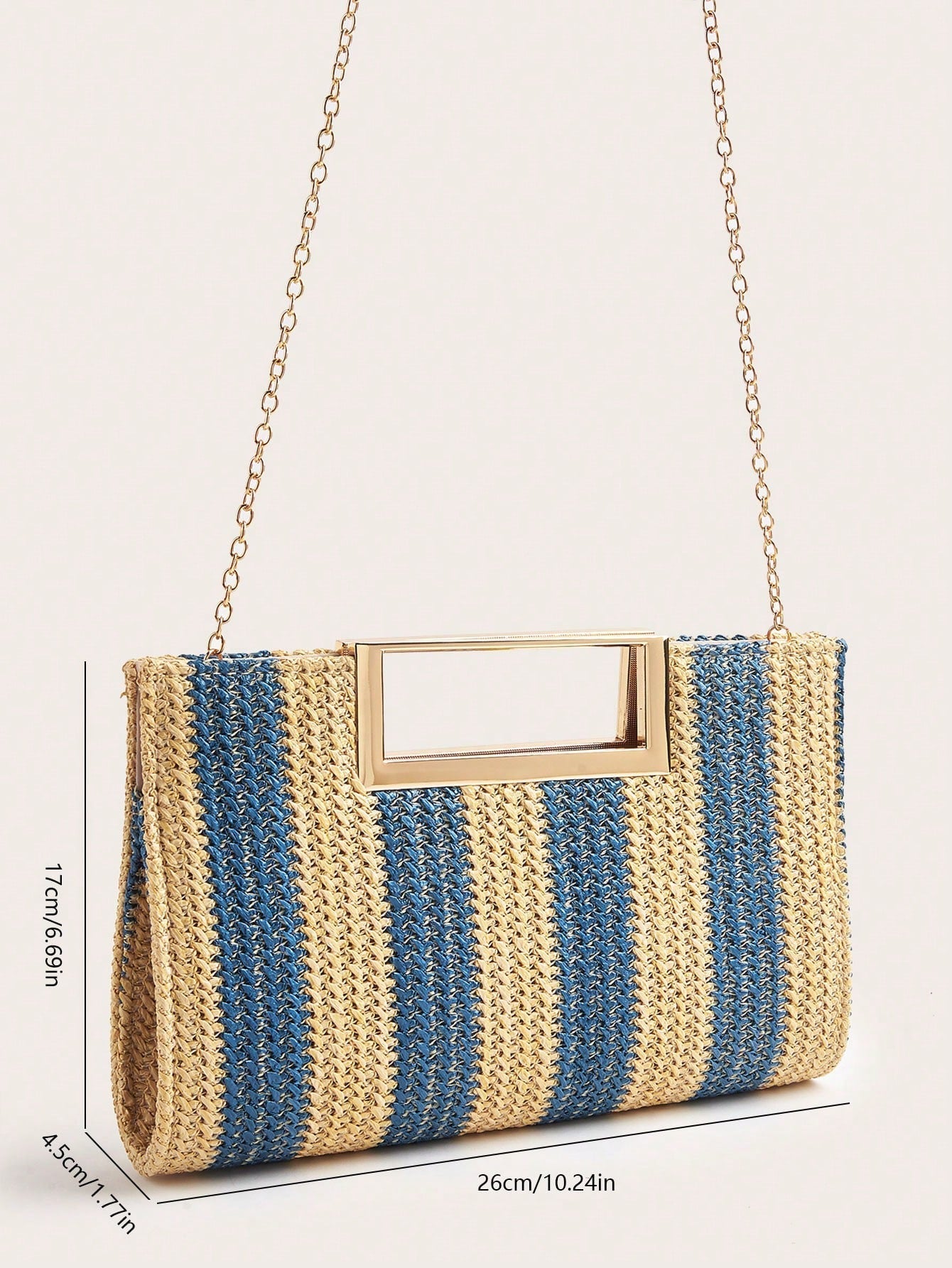 AIBBYDAR Beige Woven Handbag For Women, Fashion Tote Bag For Holiday, Beach, Business Commute, Casual, Minimalist, Beach, Vacation, Woven Bag