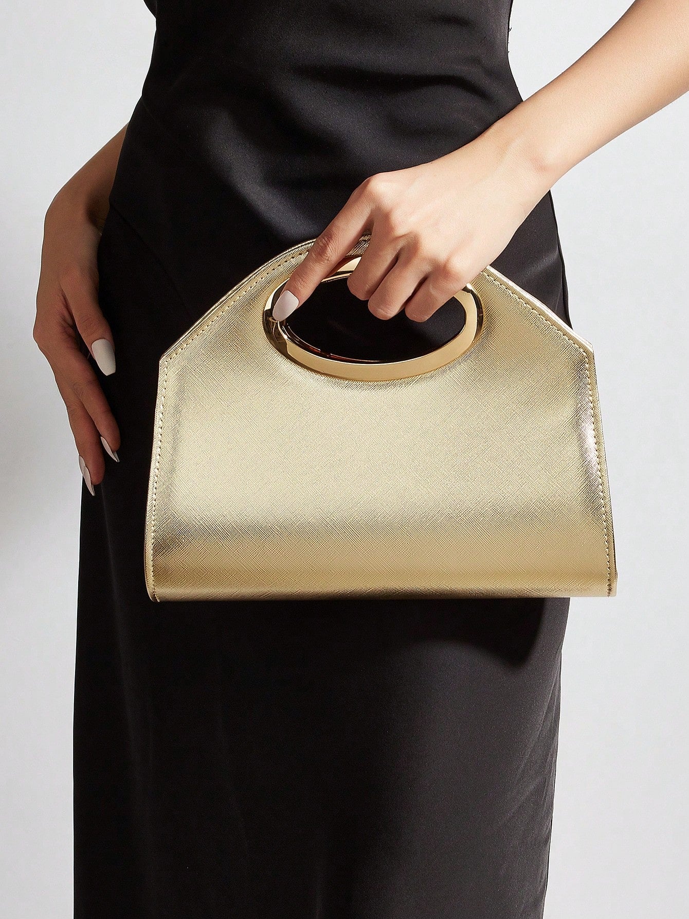 AIBBYDAR Women's Evening Bag, Apricot Colored Fashionable Solid Velvet Handbag, Suitable For Evening Gowns