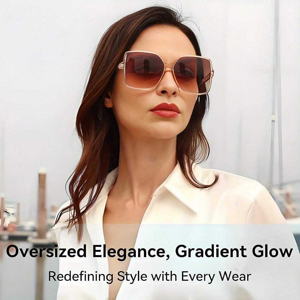 1 Pair Retro-Style Rectangular Fashion Glasses – Ultra-Modern Eyewear for Parties, Streetwear & Everyday Outfits