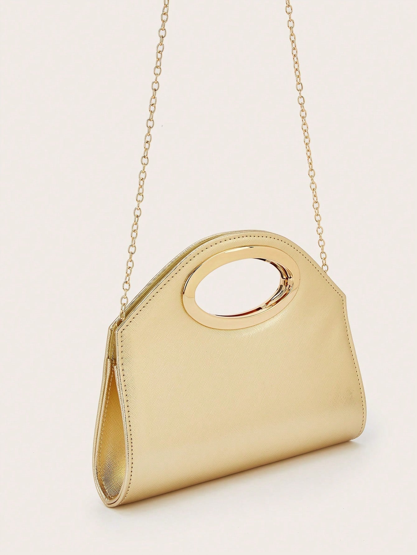 AIBBYDAR Women's Evening Bag, Apricot Colored Fashionable Solid Velvet Handbag, Suitable For Evening Gowns
