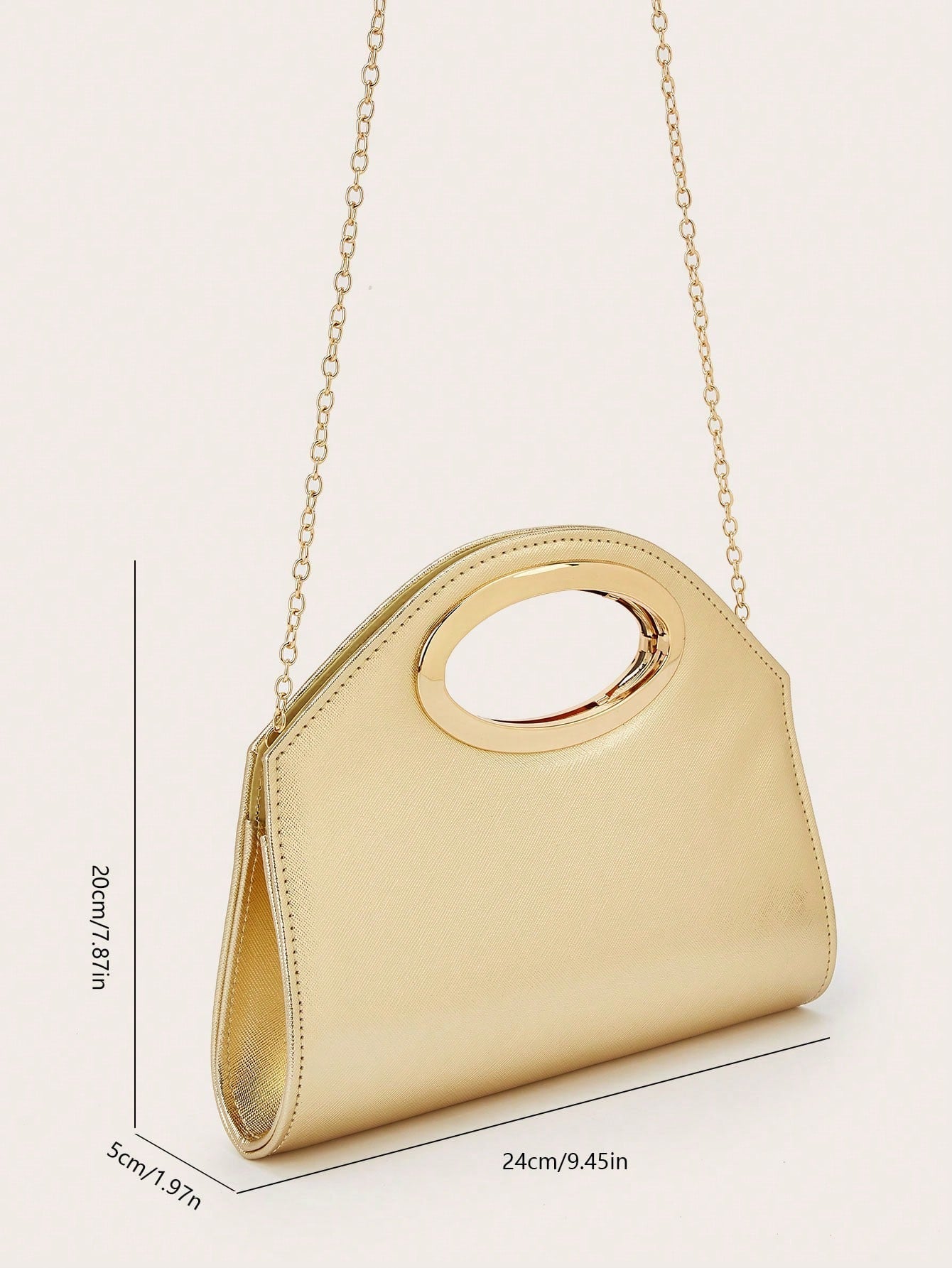 AIBBYDAR Women's Evening Bag, Apricot Colored Fashionable Solid Velvet Handbag, Suitable For Evening Gowns