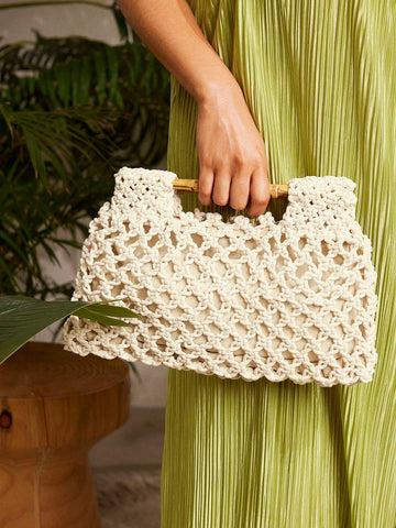 SXY Women's Woven Clutch Bag, Beach Purse, Perfect For Summer, Vacation & Daily Use, Travel Must Haves