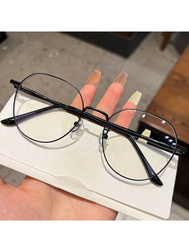 1 Pair Women's Blue Light Blocking Clear Lens Glasses, Anti-Visual Fatigue Eyewear for Computer, TV, Gaming & Smartphone Use, Fashion All-Match Eye Care Accessory, Lightweight Comfortable Frame for Daily Wear