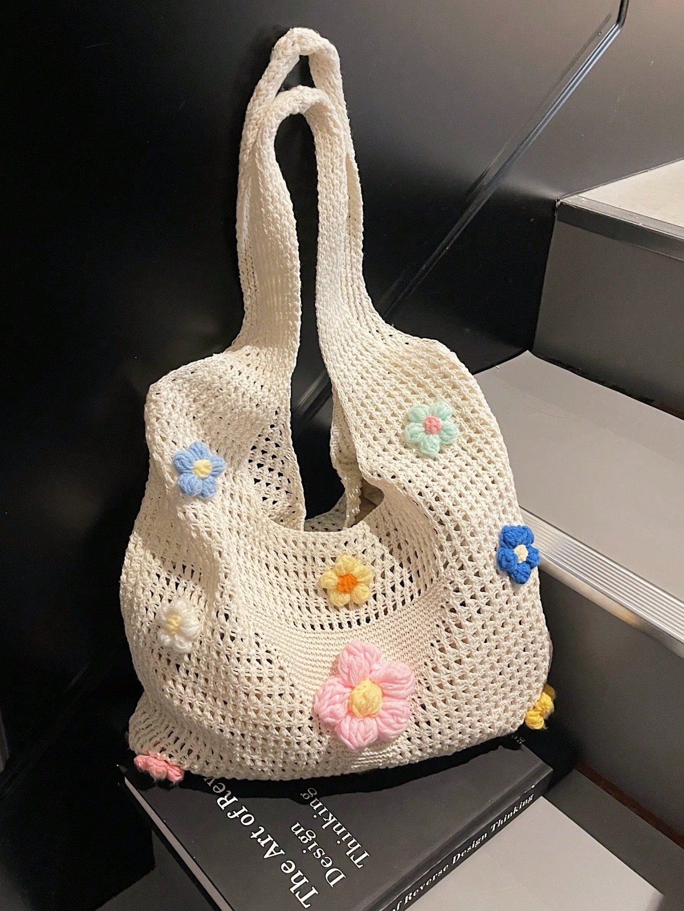 Summer New Casual Straw Tote Bag, Women Large Capacity Shoulder Shopping Handbag , Summer , Beach
