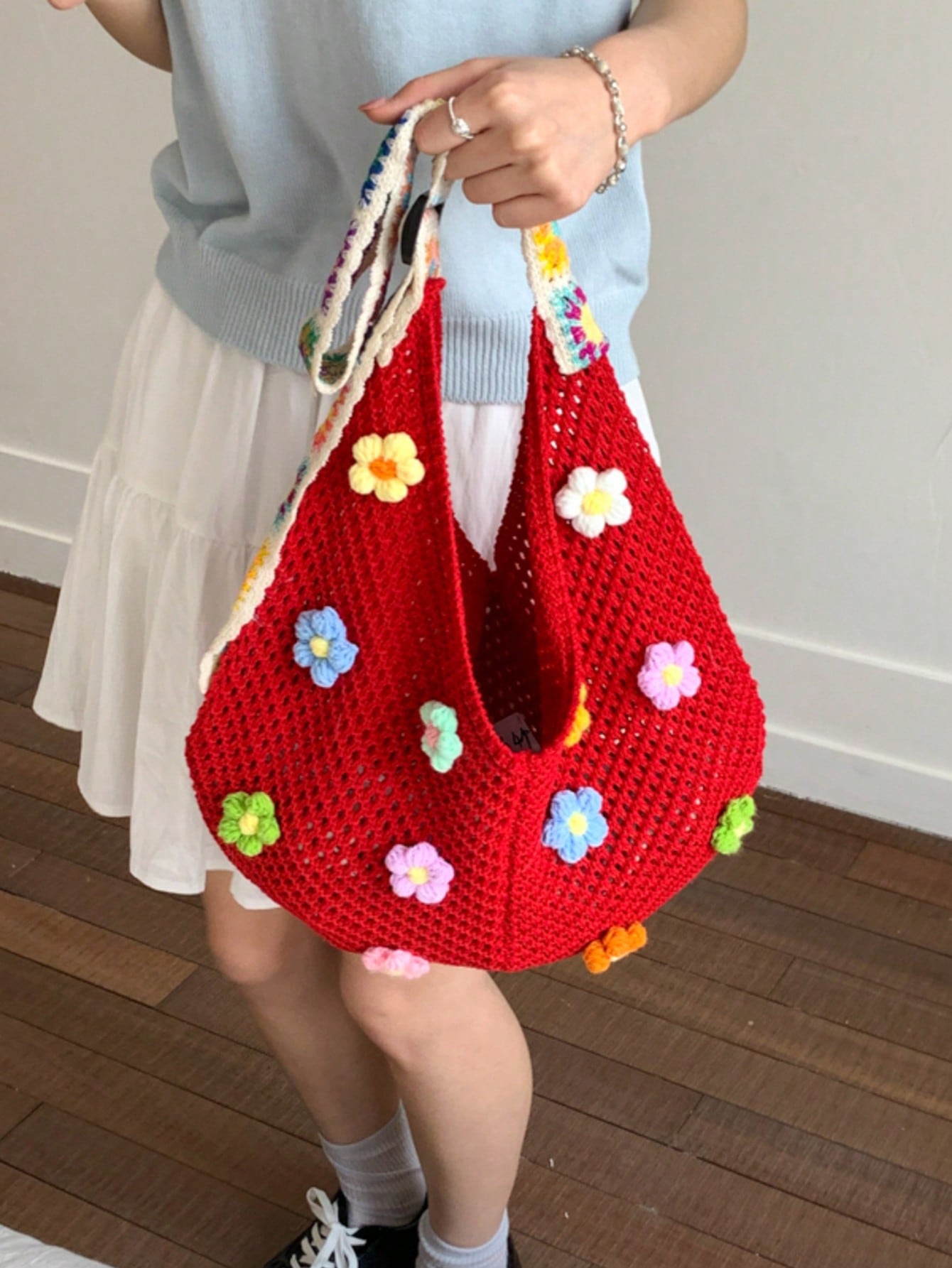Summer New Casual Straw Tote Bag, Women Large Capacity Shoulder Shopping Handbag , Summer , Beach