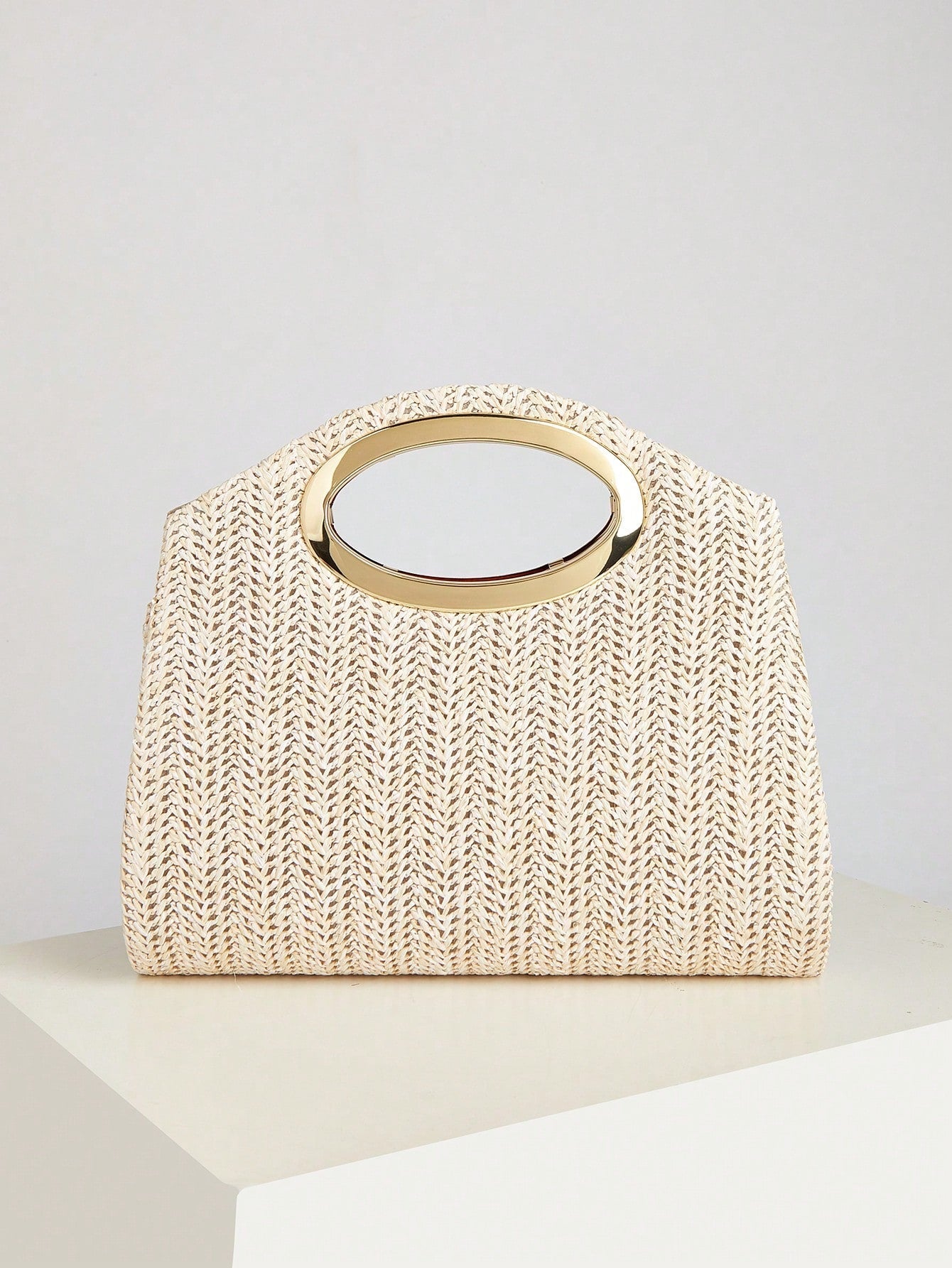 AIBBYDAR Women's Evening Bag, Apricot Colored Fashionable Solid Velvet Handbag, Suitable For Evening Gowns