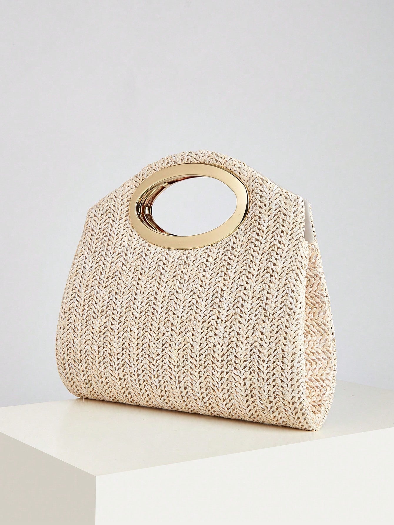 AIBBYDAR Women's Evening Bag, Apricot Colored Fashionable Solid Velvet Handbag, Suitable For Evening Gowns