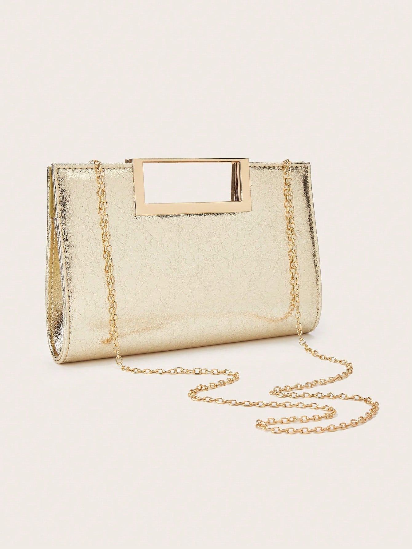 AIBBYDAR Women's Evening Bag, Apricot Colored Fashionable Solid Velvet Handbag, Suitable For Evening Gowns
