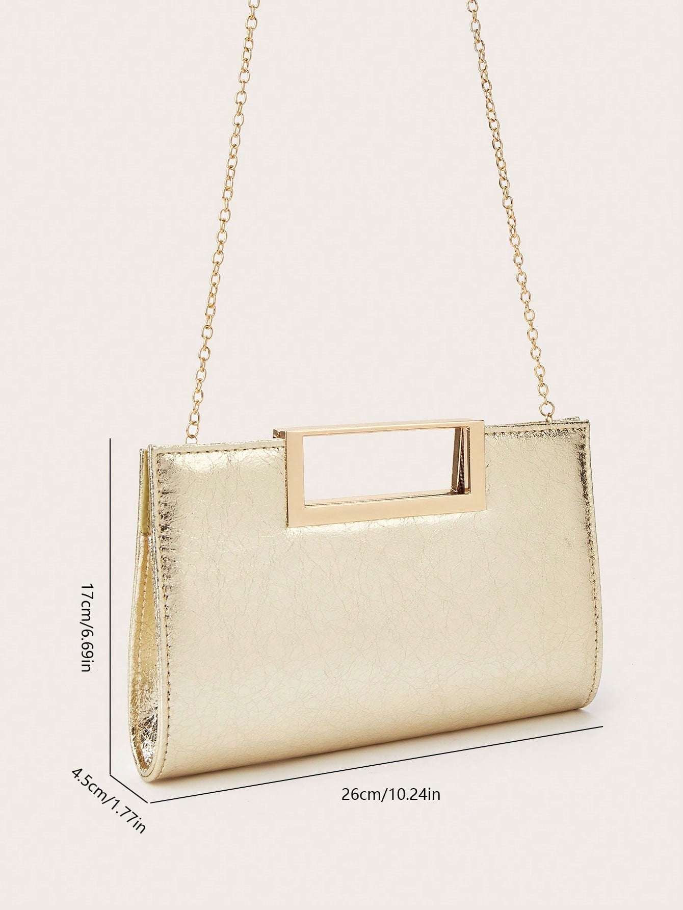AIBBYDAR Women's Evening Bag, Apricot Colored Fashionable Solid Velvet Handbag, Suitable For Evening Gowns