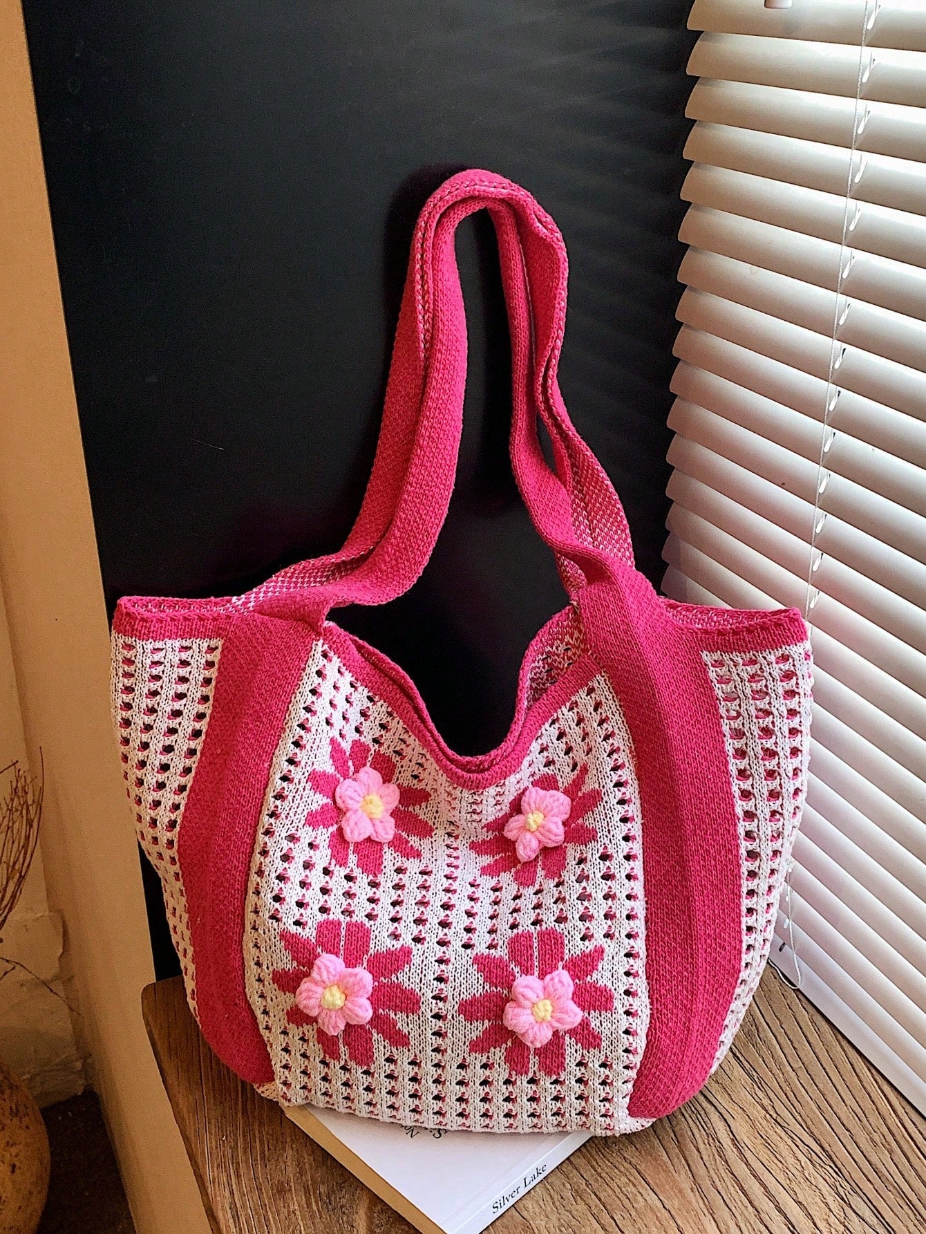 Summer New Casual Straw Tote Bag, Women Large Capacity Shoulder Shopping Handbag , Summer , Beach