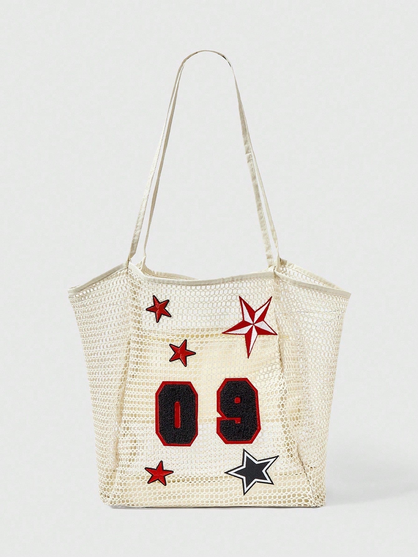 OMWE Fairycore 1pc Handmade Woven Tote Bag With Artificial Orchid, Lily Decor,